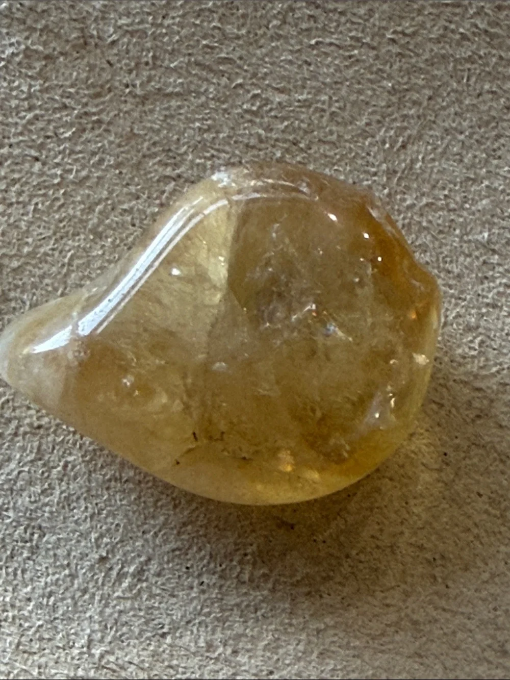 Natural Citrine Tumbled Crystal Stone!